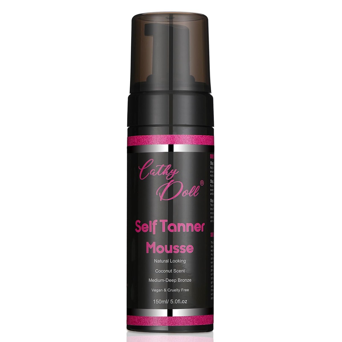 Cathy Doll Cruelty Free Sunless Tanning Mousse – Natural Self Tanner for Fair Skin, Body & Face, 5.07 Fl Oz - görsel 1