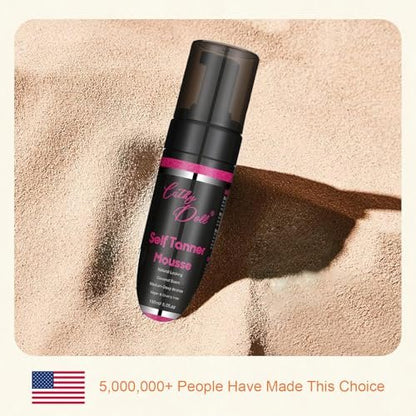 Cathy Doll Cruelty Free Sunless Tanning Mousse – Natural Self Tanner for Fair Skin, Body & Face, 5.07 Fl Oz