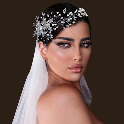 WONRLUA Rhinestone Bridal Hair Comb - Elegant Silver Wedding Hair Pieces for Brides & Bridesmaids Avelisse