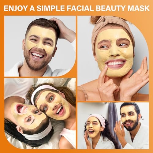 ulluxe Turmeric Vitamin C Clay Mask for Dark Spots, Dull Skin, Moisturizing - Face Mask for Pores, Blackheads, Uneven Skin Tone (5.29 oz) - görsel 12