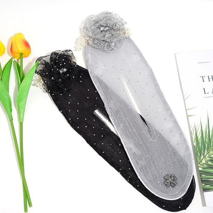 2 PCS Flower Deft Bun Maker – Crystal Rhinestone French Hair Bun Roller for Long Thick Hair – Women's Hair Styling Tool