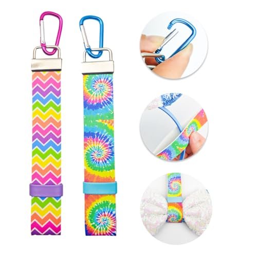 MAGNEECH 2-Pack Mouse Ear Holder for Backpack & Bag – Headband Holder Strap with Hook, Lanyard Keychain Hanging Decor – Travel & Trip Accessories Organizer (Blue & Yellow) - görsel 5