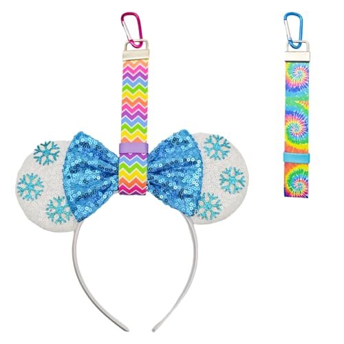 MAGNEECH 2-Pack Mouse Ear Holder for Backpack & Bag – Headband Holder Strap with Hook, Lanyard Keychain Hanging Decor – Travel & Trip Accessories Organizer (Blue & Yellow) - görsel 11