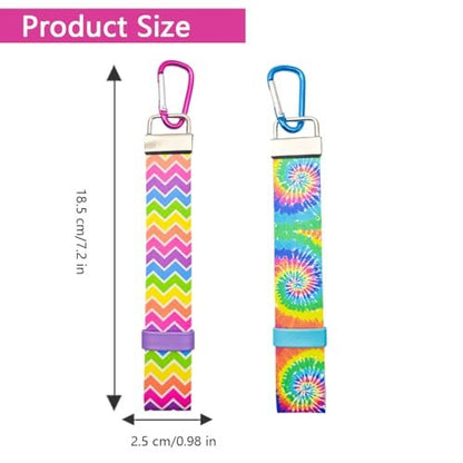 MAGNEECH 2-Pack Mouse Ear Holder for Backpack & Bag – Headband Holder Strap with Hook, Lanyard Keychain Hanging Decor – Travel & Trip Accessories Organizer (Blue & Yellow)