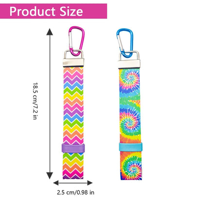 MAGNEECH 2-Pack Mouse Ear Holder for Backpack & Bag – Headband Holder Strap with Hook, Lanyard Keychain Hanging Decor – Travel & Trip Accessories Organizer (Blue & Yellow)