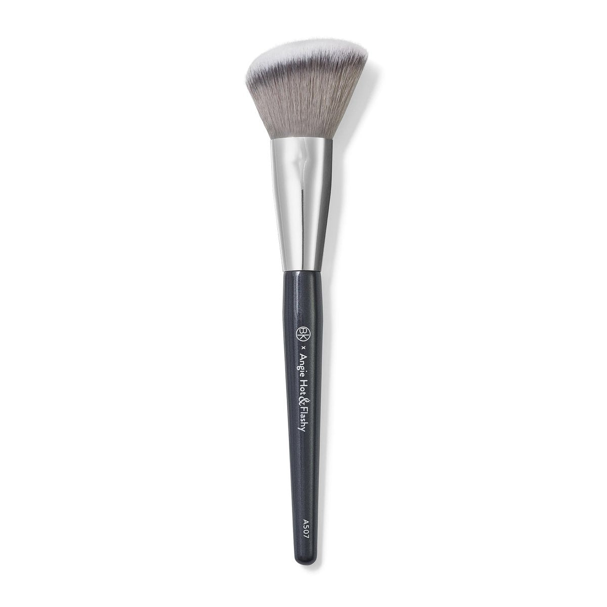 BK BEAUTY ANGIE HOT & FLASHY A507 Angled Blush Brush – Fluffy Synthetic Brush for Blush, Bronzer & Contour, Seamless Streak-Free Finish Avelisse