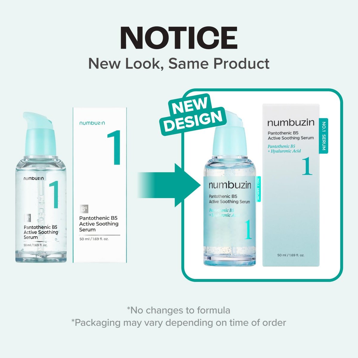 numbuzin No.1 Serum | Pantothenic B5 Active Soothing Serum | Soothing & Hydrating for Oily & Acne-Prone Skin | 1.69 fl oz Avelisse