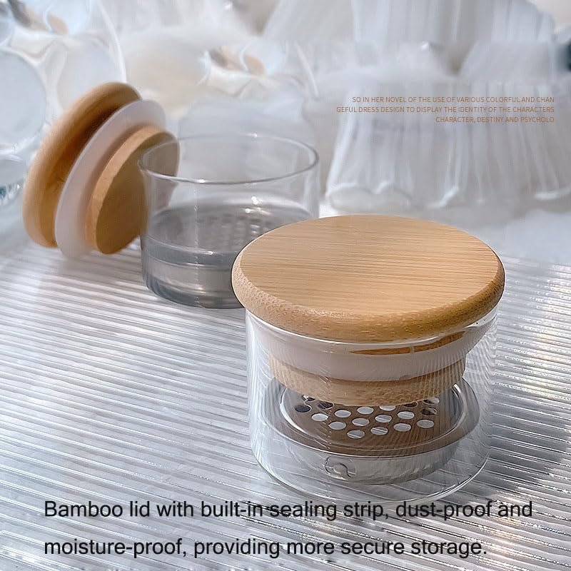 KACHIMOO Nail Brushes Washing Cup Dappen Dish for Acrylic Nails - Layered Nail Art Brush Wash Cup with Lid - görsel 7