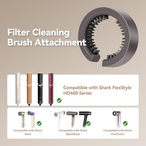 Filter Cleaning Brush for Shark FlexStyle Air Styling & Drying System HD430/HD435/HD440/HD453, Cleaner Attachment Avelisse