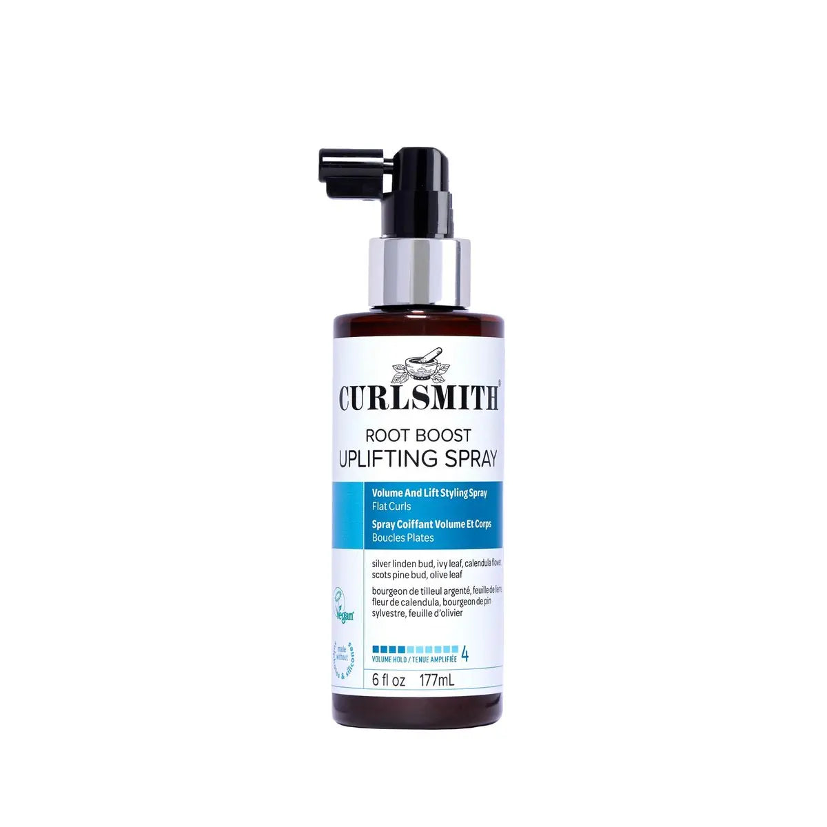 CURLSMITH Root Boost Uplifting Spray – Lightweight Curl Volumizer for Flat, Dull Curls – Vegan & Cruelty-Free (6 oz) Avelisse