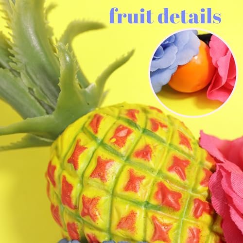 Needzo Tropical Themed Headbands - Colorful Pineapple & Floral Details, One Size Fits Most (Pack of 3) - görsel 8