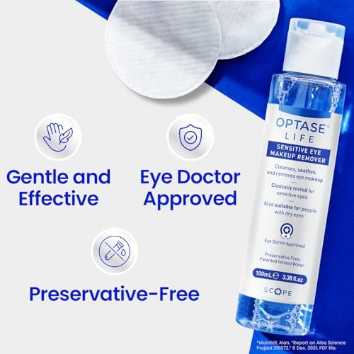 Optase Life Sensitive Eye Makeup Remover – Gentle & Effective for All Skin Types - Breakthrough Innovation vs Traditional Micellar Water - 100ml - görsel 8
