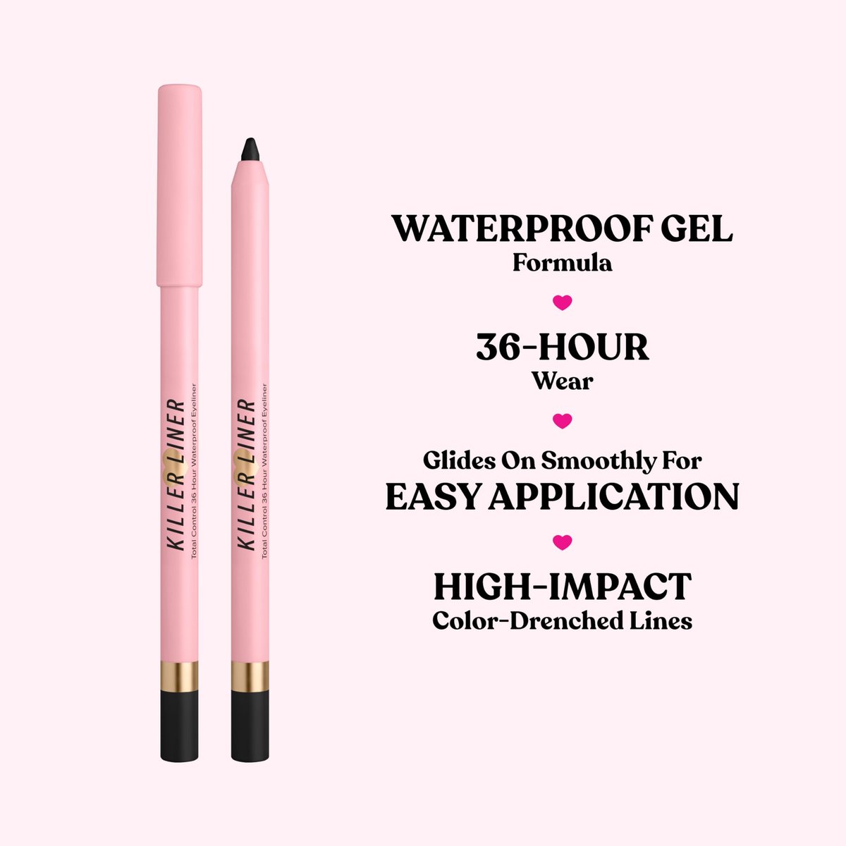 Too Faced Killer Liner 36-Hour Gel Eyeliner Pencil - Long Lasting, Waterproof, Non-Flaking - Taupe - görsel 5