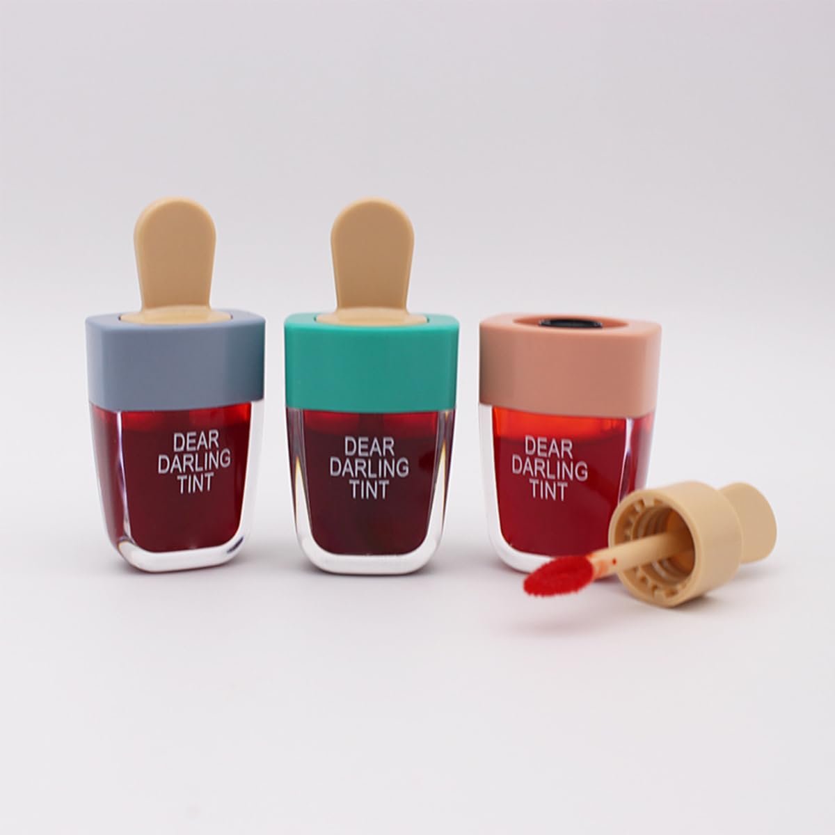 Wenrny Ice Cream Lip Gloss 5-Color Set - Long Lasting Waterproof Non-Stick Lip Glosses Kit for Women & Girls, Lip Care Set, Water Gel Tint - görsel 9