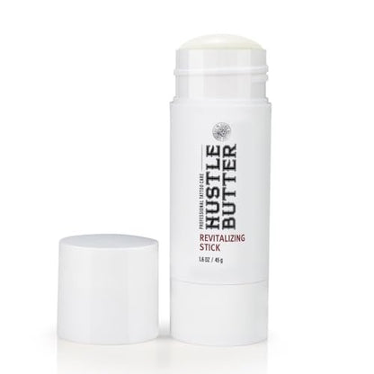 Hustle Butter Tattoo Aftercare Portable Balm Stick - Mess-Free Tattoo Moisturizer, Vegan & Cruelty-Free, 1.6 oz