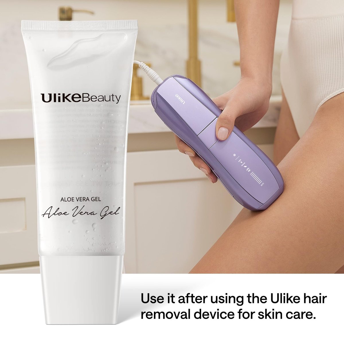Ulikebeauty Vera Gel for Hair Removal & Facial Beauty Devices – 3.5 oz Translucent Gel for Women and Men Avelisse