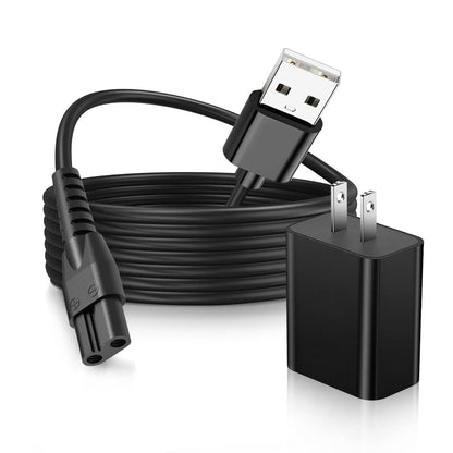 QCCAC 5V USB Charger Replacement for Manscaped Lawn Mower 3.0 & Trimmer 2.0, Power Adapter for Manscaped Shaver, Charging Cable Cord Avelisse