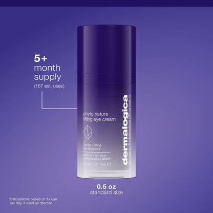 Dermalogica Phyto Nature Lifting Eye Cream - Anti-Aging Serum for Fine Lines and Wrinkles Avelisse