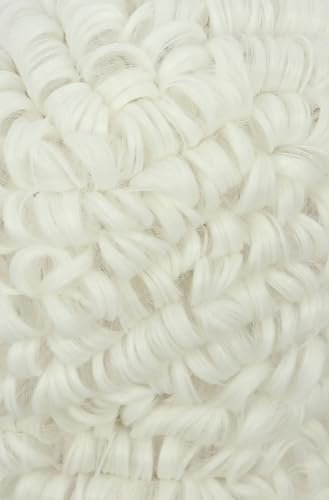 karlery Long Curly White Wig for Men Women - Judge Colonial Funny Wig for Halloween Costume Cosplay Party