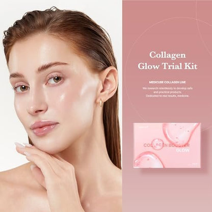 medicube Glass Skin Collagen Trial Kit – 4-Step Korean Skincare Set for Glowy Skin, Travel Size Avelisse