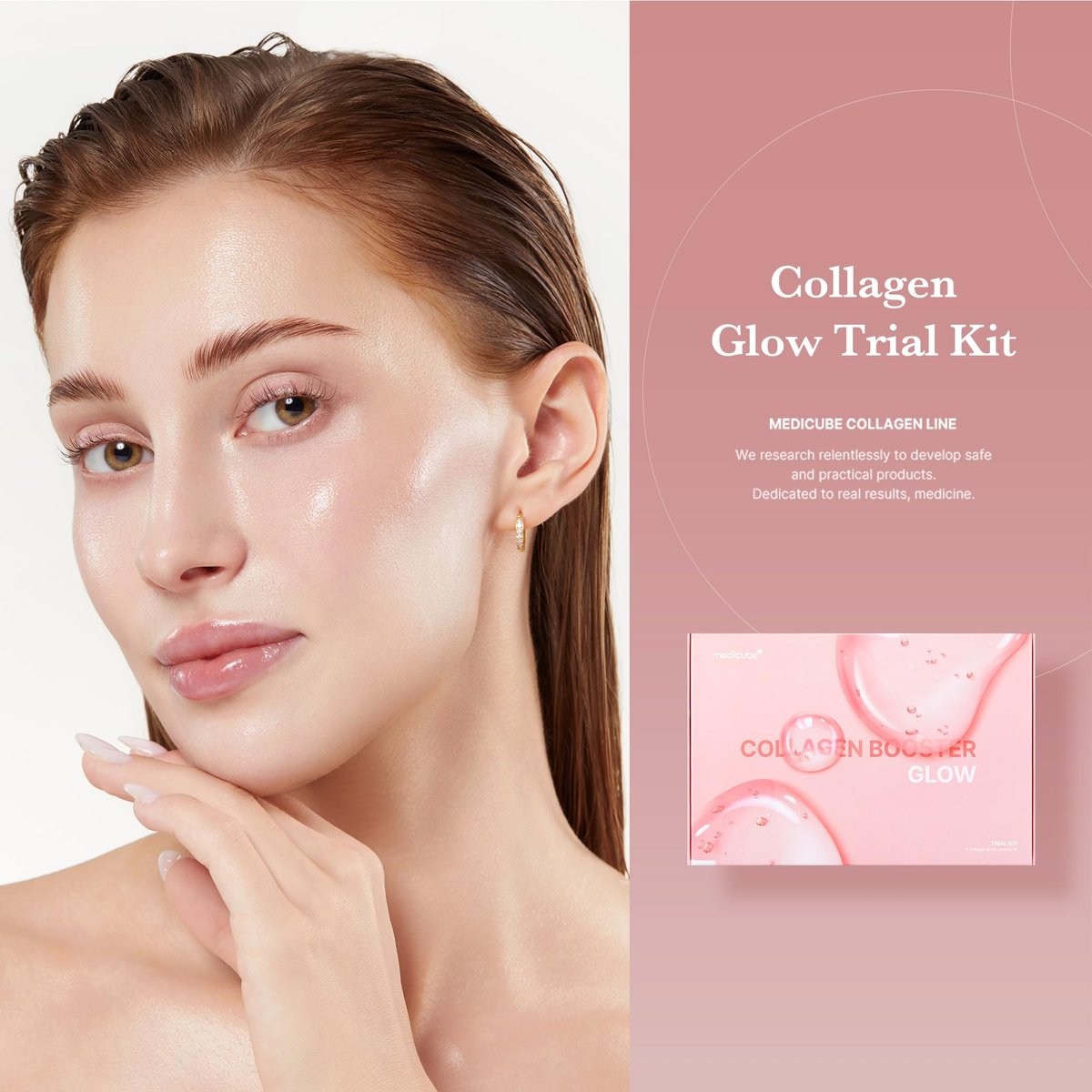 medicube Glass Skin Collagen Trial Kit – 4-Step Korean Skincare Set for Glowy Skin, Travel Size Avelisse