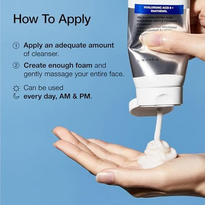 ANUA Hydrating Gentle Foaming Cleanser – Daily Face Wash for Double Cleansing, Hyaluronic Acid, Zinc, Panthenol, for Dry & Sensitive Skin, Sebum Balance Facial Cleanser, Korean Skincare, 5.07 fl. oz Avelisse