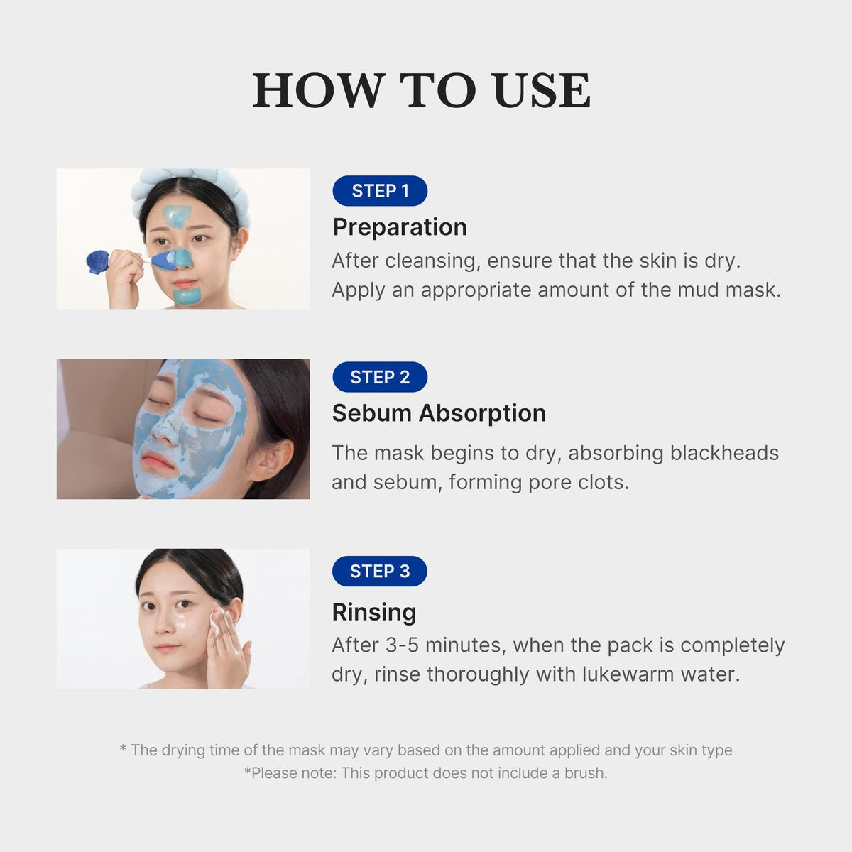 Medicube Zero Pore Blackhead Mud Facial Mask - Cooling Pore Tightening 3-Minute Quick Dry Formula with AHA, BHA, PHA & Purifying Clay - Korean Mud Mask 3.52 oz Avelisse