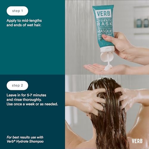 VERB Hydrate Mask - Intense Moisture for Dry & Frizzy Hair - Smooth & Detangle - 6.8 fl oz Avelisse