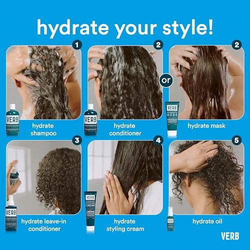 VERB Hydrate Mask - Intense Moisture for Dry & Frizzy Hair - Smooth & Detangle - 6.8 fl oz Avelisse