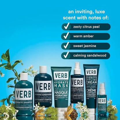 VERB Hydrate Mask - Intense Moisture for Dry & Frizzy Hair - Smooth & Detangle - 6.8 fl oz Avelisse