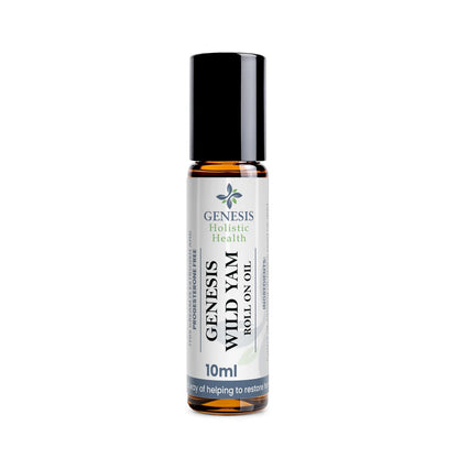 Genesis Wild Yam Root Roll On Oil for Women 10ml - Organic Wild Yam Oil with Chaste Tree & Red Clover, Vegan-Friendly & Unscented Botanical Roll-On, Fast-Absorbing, Made in USA Avelisse