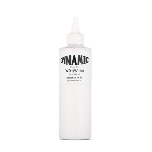 Dynamic Color Co White Tattoo Ink - Premium Pigment for Vivid, Long-Lasting Results - Made in USA Since 1990 Avelisse