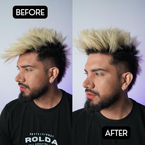 Rolda Midnight Hair Pomade for Men – Water-Based, Flake-Free Medium Hold & Shine with Keratin Complex (5.29 oz) Avelisse