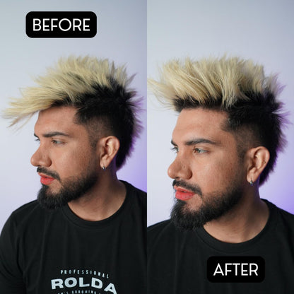 Rolda Midnight Hair Pomade for Men – Water-Based, Flake-Free Medium Hold & Shine with Keratin Complex (5.29 oz) Avelisse