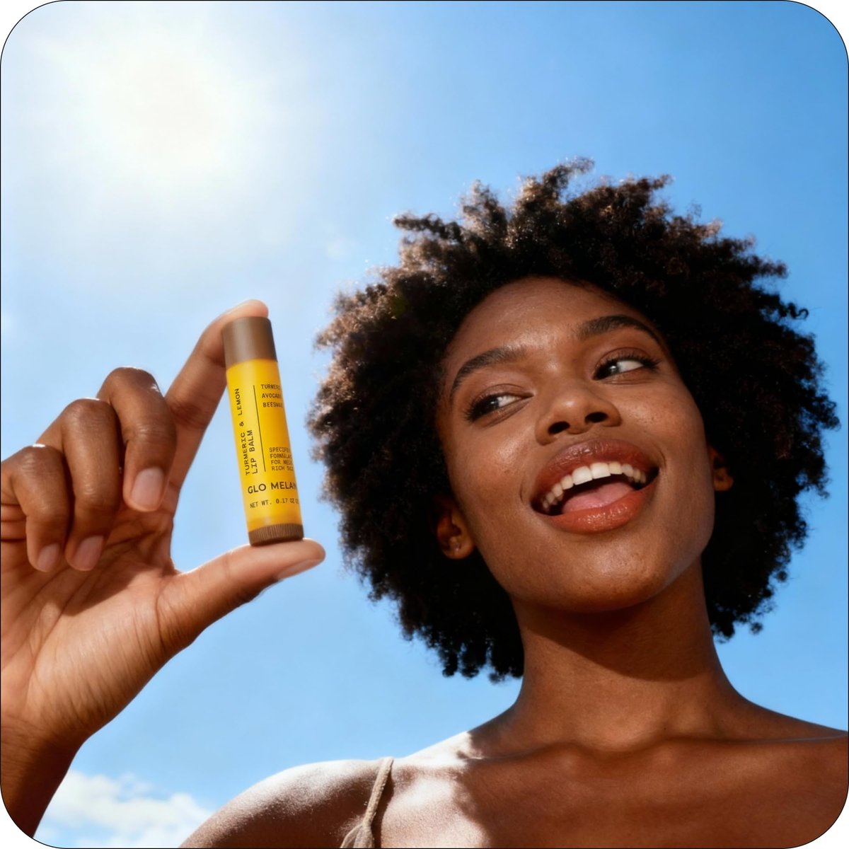 Glo Melanin All Natural Lemon and Turmeric Lip Balm – Illuminate Your Smile, Brighten & Nourish Dark Lips Effortlessly - görsel 9