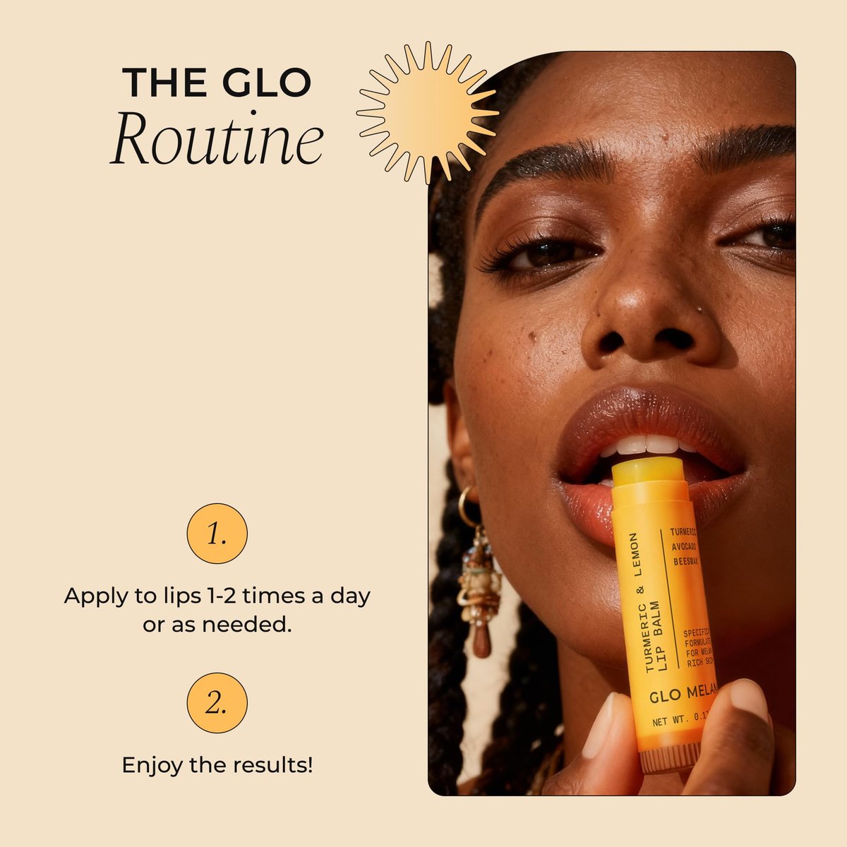 Glo Melanin All Natural Lemon and Turmeric Lip Balm – Illuminate Your Smile, Brighten & Nourish Dark Lips Effortlessly - görsel 15