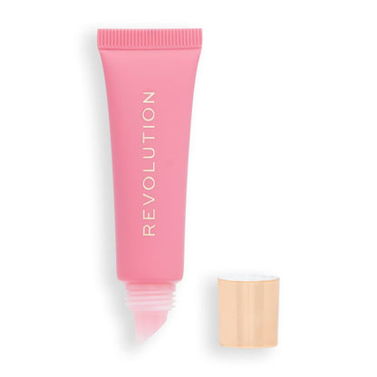 Revolution Juicy Peptide Lip Balm – Pink Strawberry, Hydrating & Nourishing with Peptides, Squalane & Vitamin E, 0.27 fl oz
