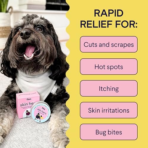 Finn Skin Hero Revitalizing Natural Dog Skin Balm - Soothes, Strengthens & Protects from Hot Spots, Itching and Irritation, 1.75 oz Avelisse