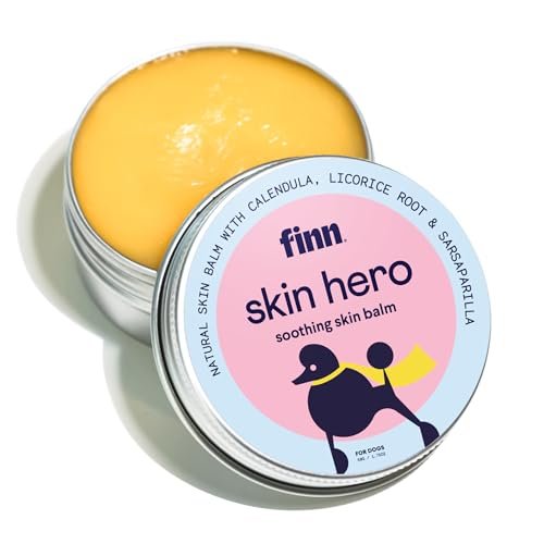 Finn Skin Hero Revitalizing Natural Dog Skin Balm - Soothes, Strengthens & Protects from Hot Spots, Itching and Irritation, 1.75 oz Avelisse