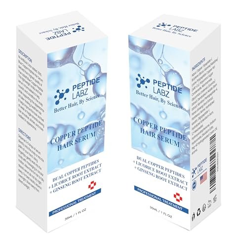 Copper Peptide Hair Serum with Copper Tripeptide-1 & Licorice Root Extract – Dual Peptide Scalp Treatment Avelisse