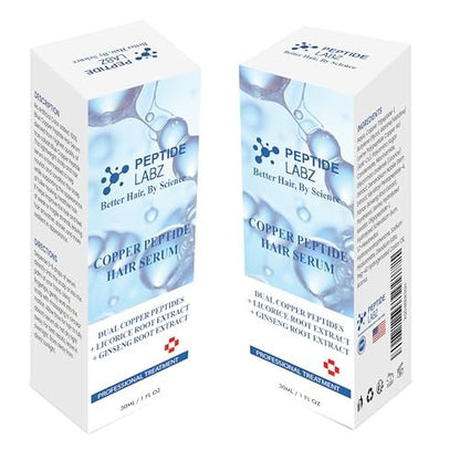 Copper Peptide Hair Serum with Copper Tripeptide-1 & Licorice Root Extract – Dual Peptide Scalp Treatment Avelisse