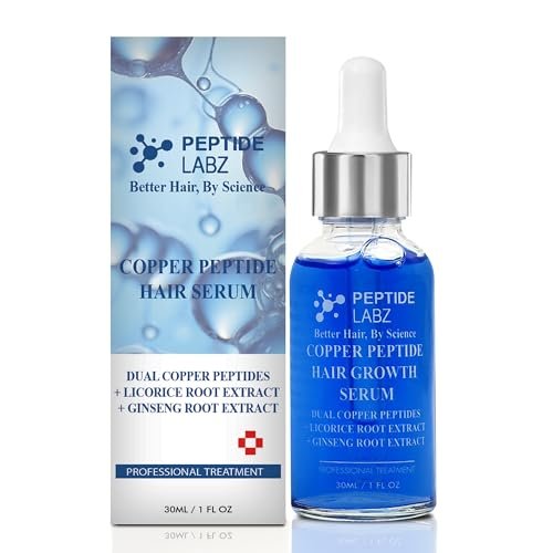 Copper Peptide Hair Serum with Copper Tripeptide-1 & Licorice Root Extract – Dual Peptide Scalp Treatment Avelisse