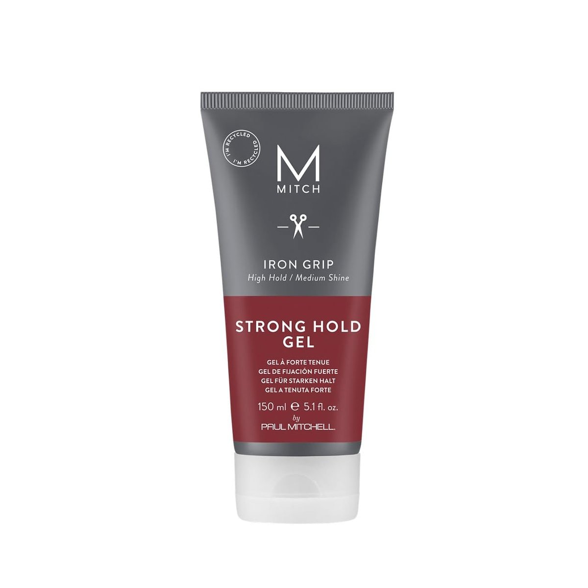 MITCH by Paul Mitchell Iron Grip Strong Hold Gel – High Hold, Medium Shine, 5.1 oz for All Hair Types Avelisse