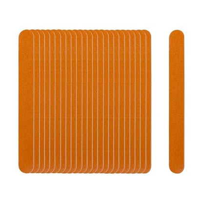 LNAUJS 24 Pack Nail File, Wooden Emery Board Nail File for Natural Nails, Dual Sided Manicure Tool Set, Compact 7 Inches