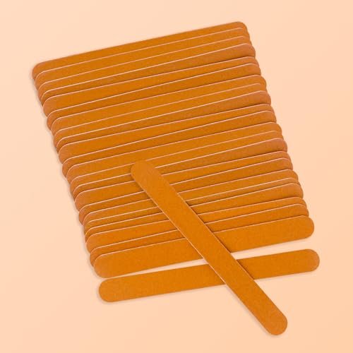 LNAUJS 24 Pack Nail File, Wooden Emery Board Nail File for Natural Nails, Dual Sided Manicure Tool Set, Compact 7 Inches - görsel 6