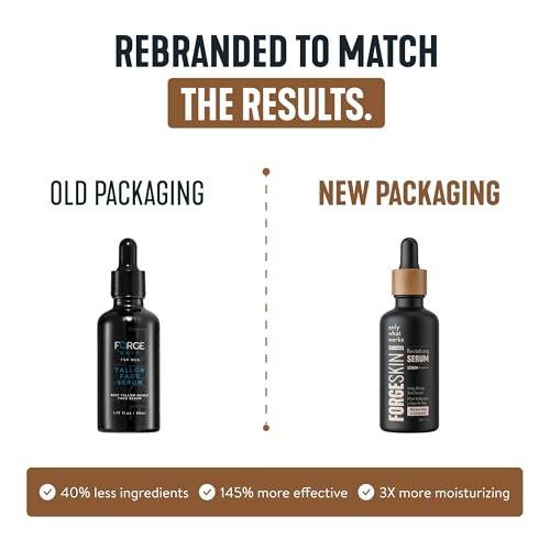 FORGE SKIN® Night Beef Tallow Serum for Men - Tallow-Based Facial Essence with Essential Oils & Green Tea for Wrinkles, Hydration & Radiance (1.7 oz) Avelisse