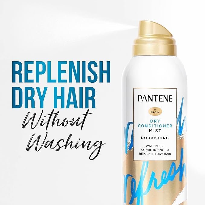Pantene Pro-V Dry Conditioner Mist Spray for Hair, 3.9 oz - Instant Hydration & Frizz Control with Vitamin B5, Safe for Color Treated Hair Avelisse