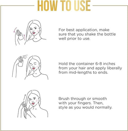 Pantene Pro-V Dry Conditioner Mist Spray for Hair, 3.9 oz - Instant Hydration & Frizz Control with Vitamin B5, Safe for Color Treated Hair Avelisse