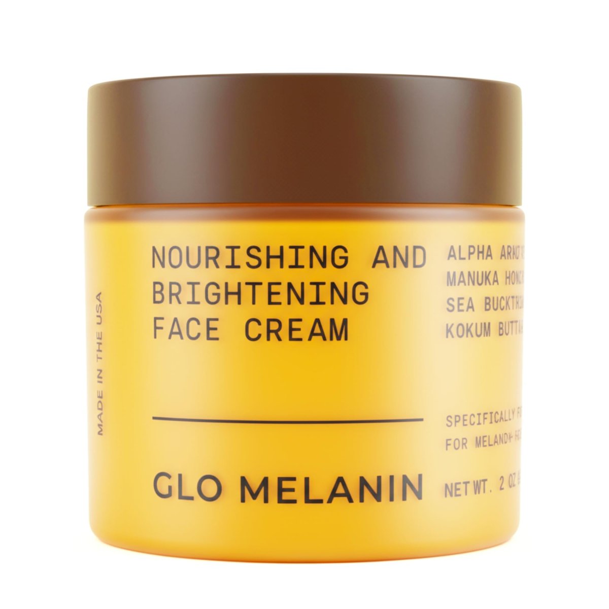 Glo Melanin Nourishing Face Cream – Hydrating Daily Moisturizer for Radiant, Even-Looking Skin – Vegan, Paraben-Free Formula (2 oz) - görsel 1