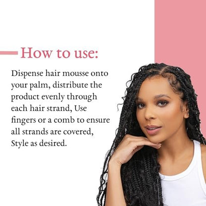 Camille Rose Style & Set Foam, Mint Condition – Sea Moss & Aloe Vera Hair Styling Mousse for Curl Definition, Volume & Frizz Control (8 oz) Avelisse
